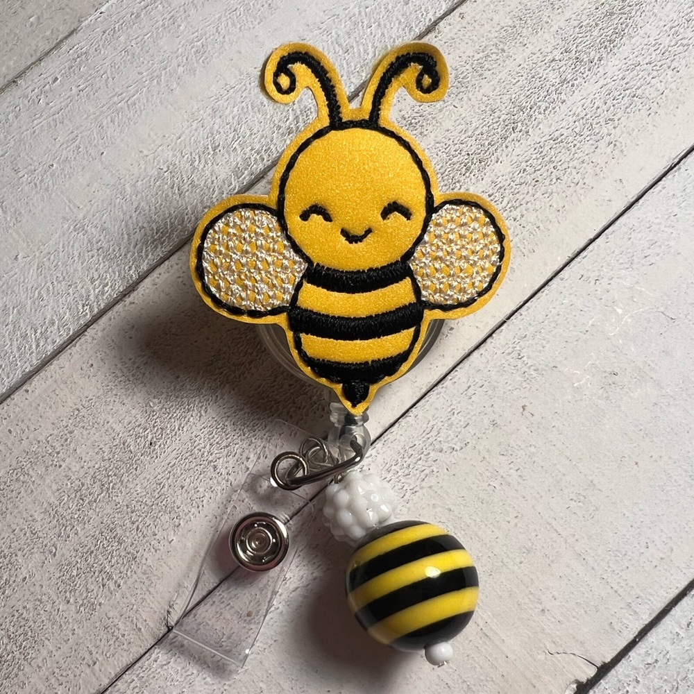 Bee badge reel